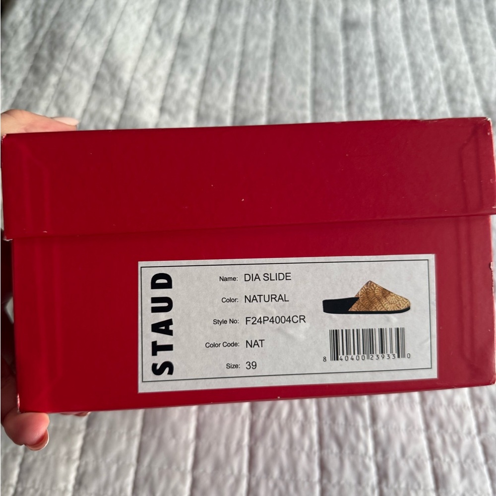 STAUD Red Shoe Box with Product Label